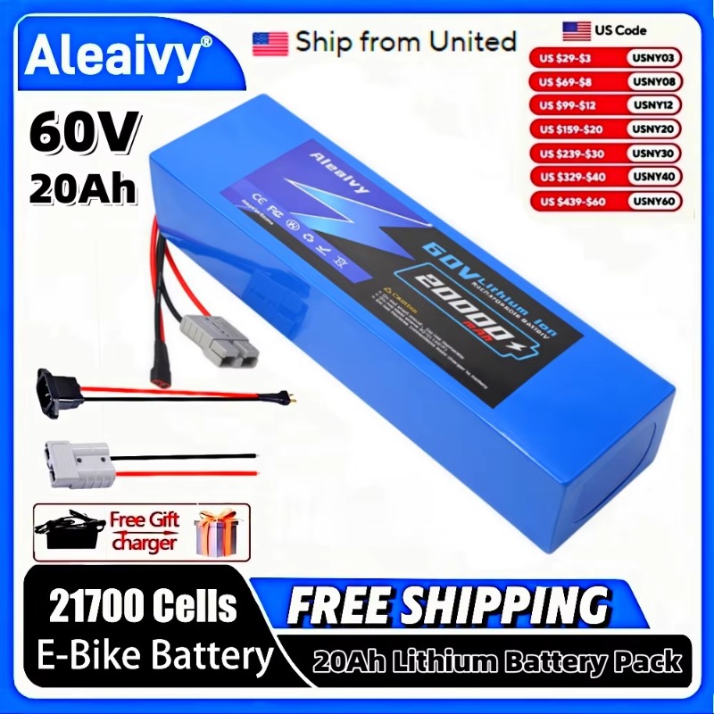 Aleaivy 60V 20Ah 30Ah 21700 Li - 60V 30Ah 21700 Battery Pack incelemesi ve fiyatı